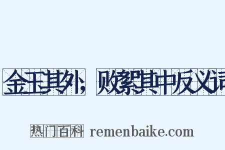 金玉其外，败絮其中反义词是什么意思的图片